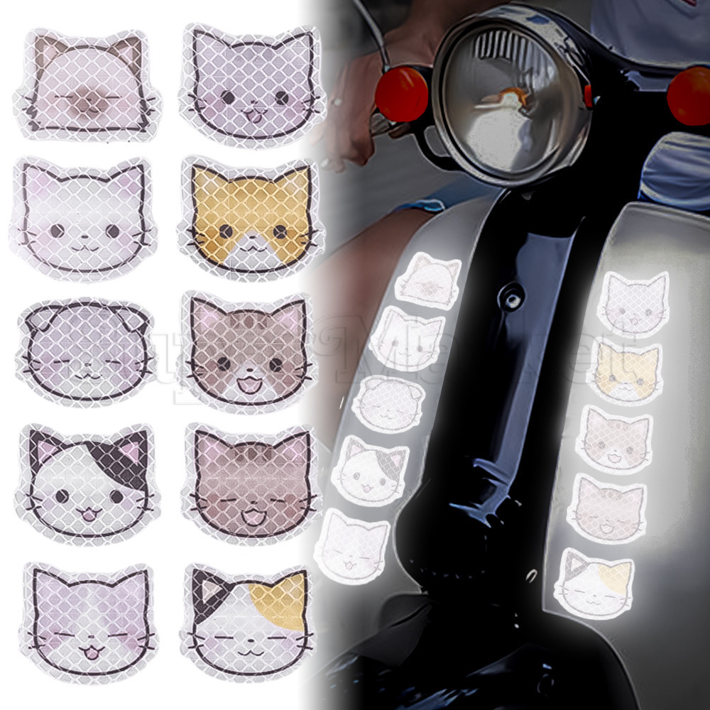 [ Featured ] Cartoon Cat Stickers - Reflective Car Sticker ...