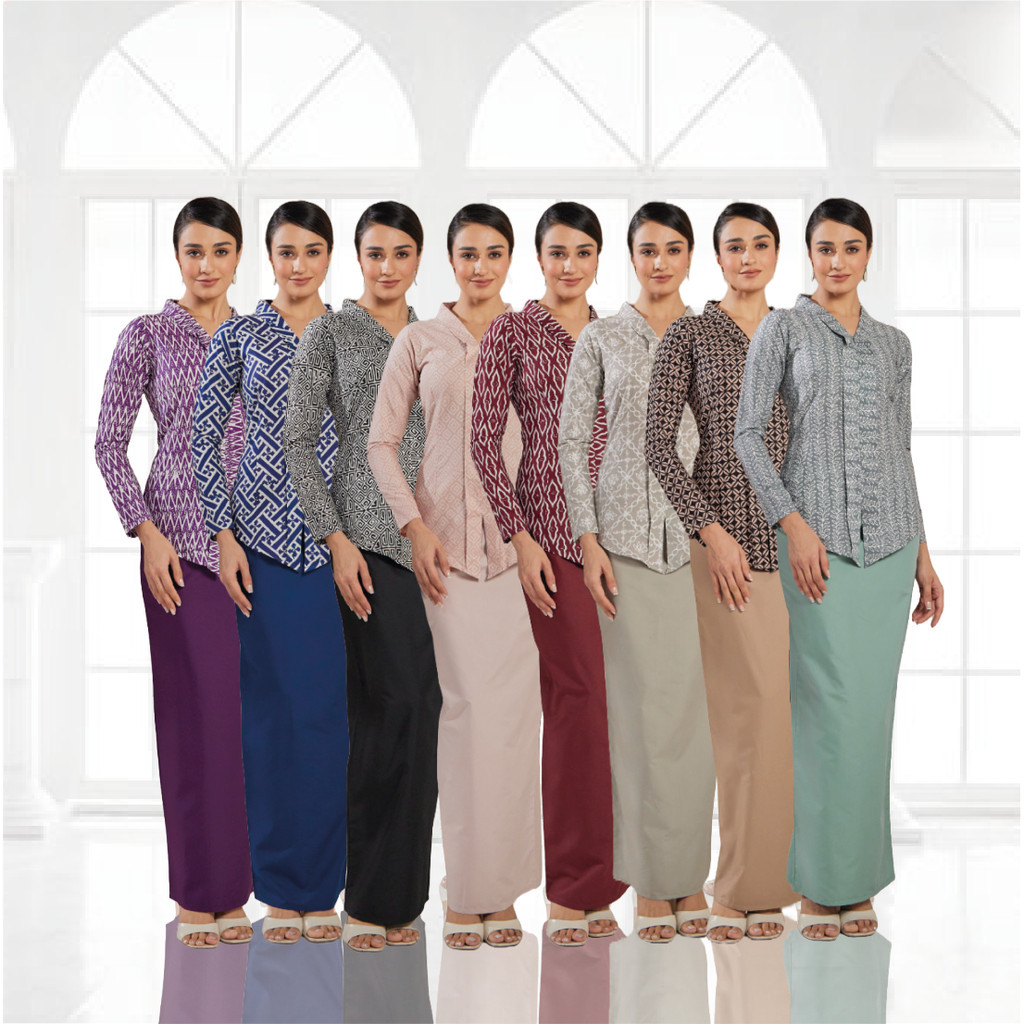 Kebaya Midi Batik Moden For Women | Shopee Malaysia