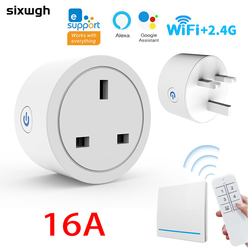 GHome Smart 16A USB Wifi Smart Socket, Alexa Plug with Google Home, Power Monito