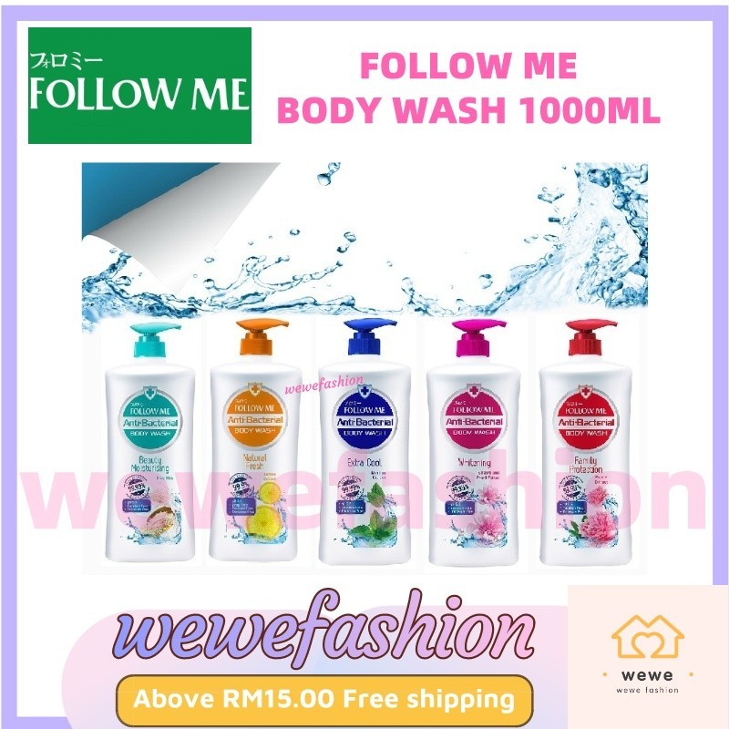 READY STOCK!!!Follow Me Anti Bacterial Body Wash 1000ml Ph5.5 Soap Free ...