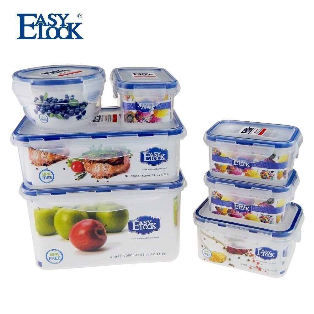 EasyLock Tupperware Container Made of PP100% Mircowave Safe BPA FREE 1 ...