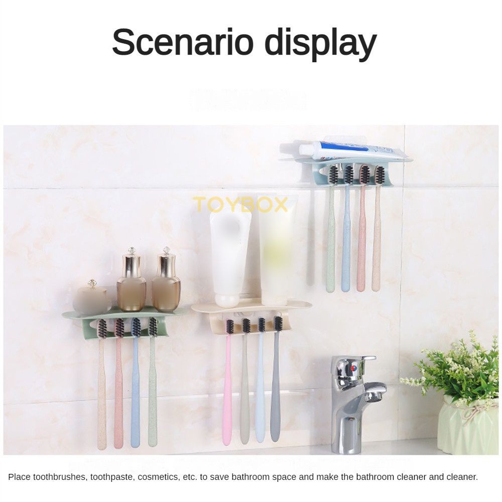 No Trace Toothbrush Holder Toothbrush Storage Toothbrush Combination ...