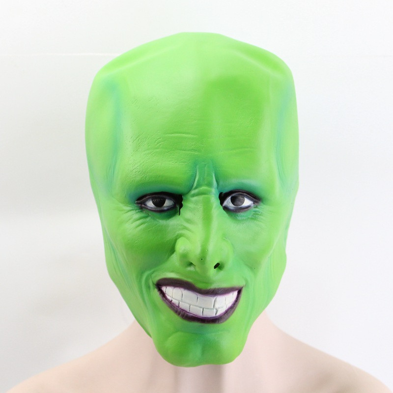 Halloween The Jim Carrey Movies Mask Cosplay Green Mask Halloween ...