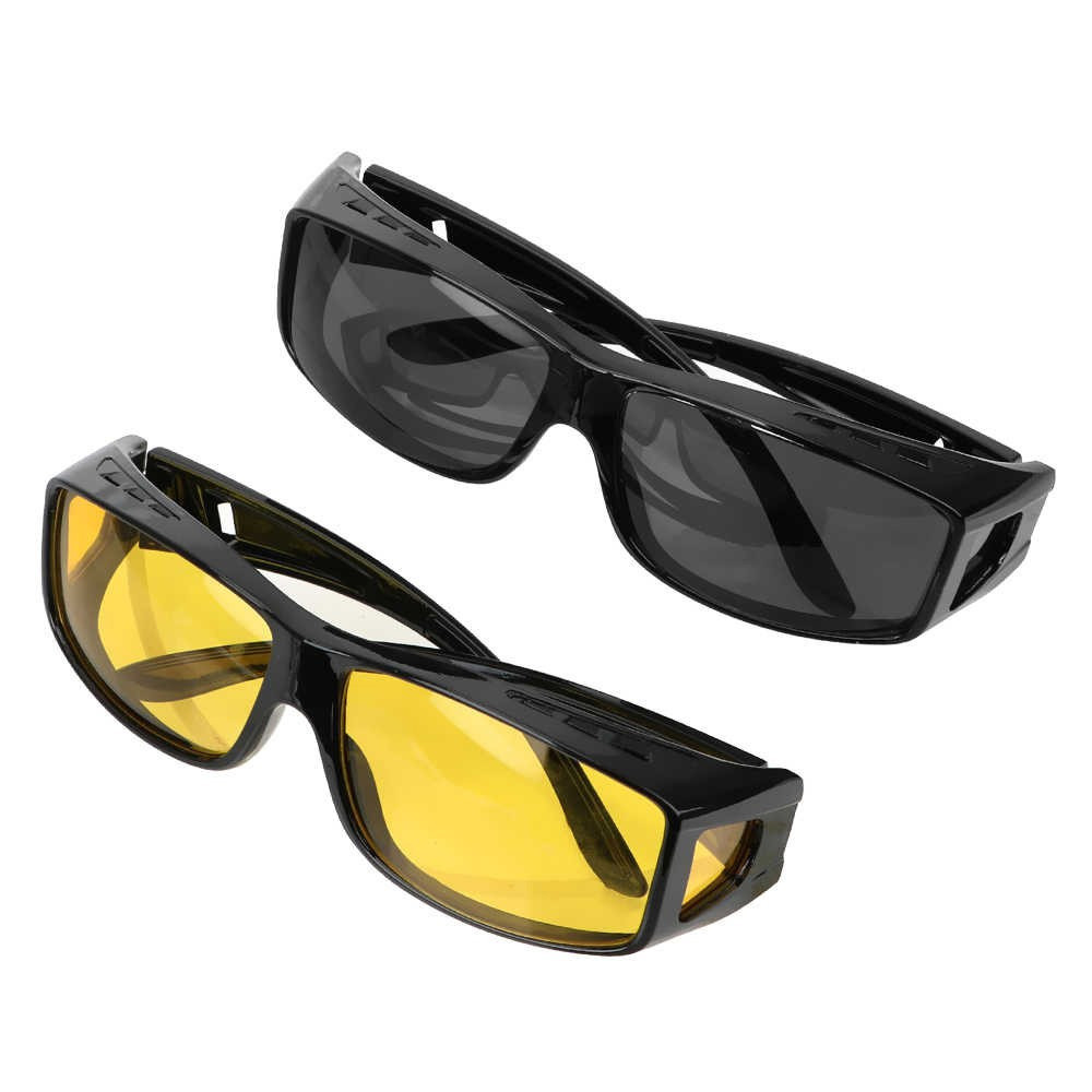 Women Men Cover All Fit Over Night Vision UV400 Anti-Glare Car Driver ...