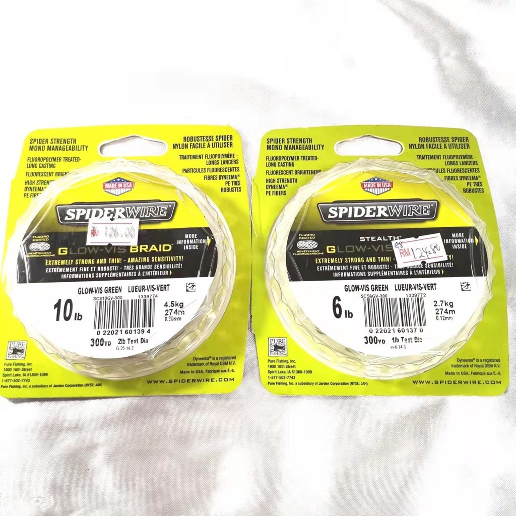 SPIDER WIRE STEALTHBRAID FISHING LINE (MADE IN USA) Shopee Malaysia