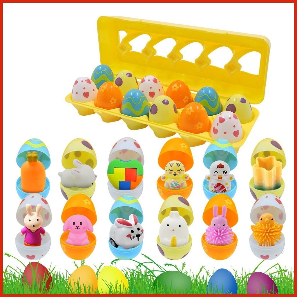 Easter Egg Surprise 12pcs Prefilled Easter Surprise Toys Kids ...