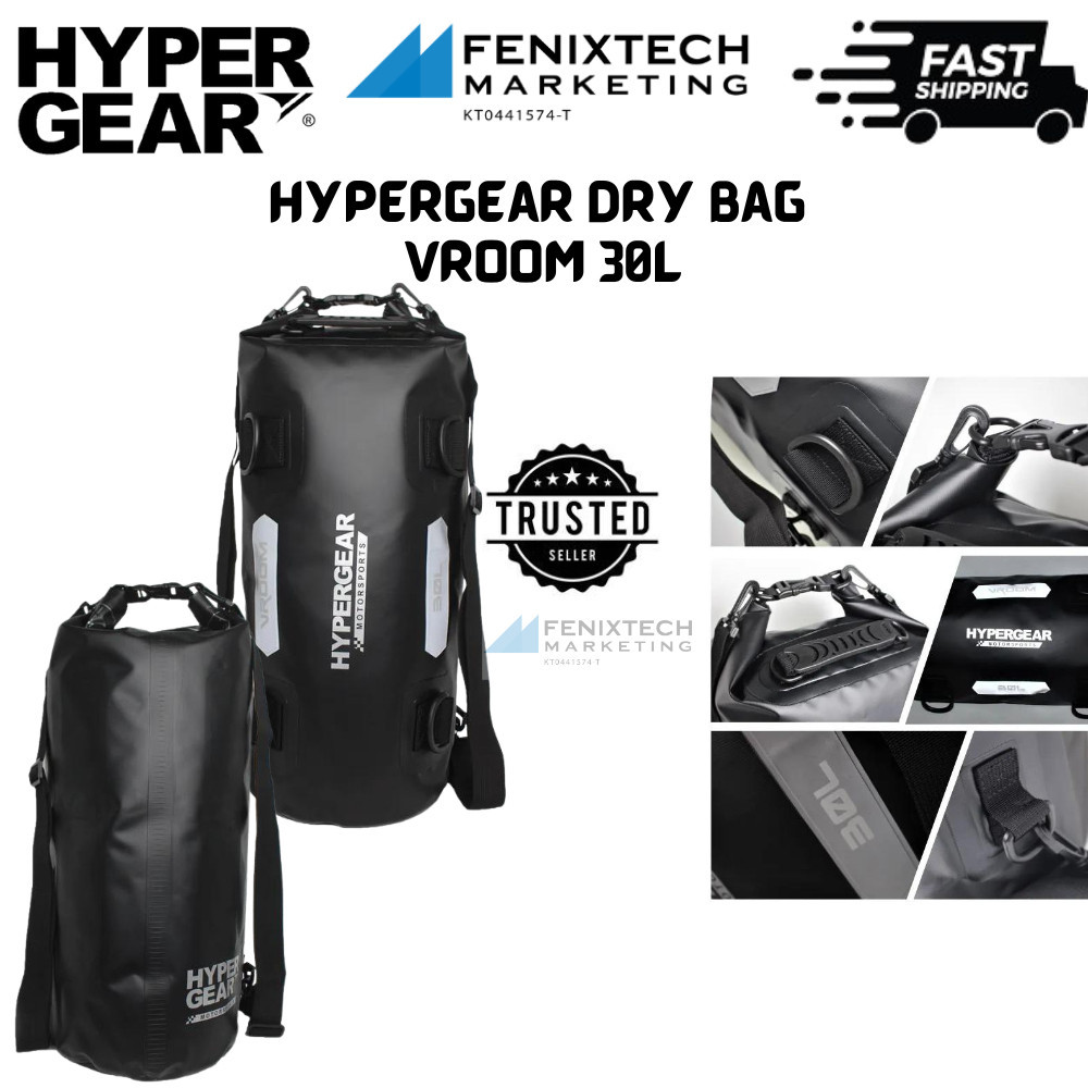 Hypergear Dry Bag Vroom 30L (Waterproof Heavy Duty Motorcycle