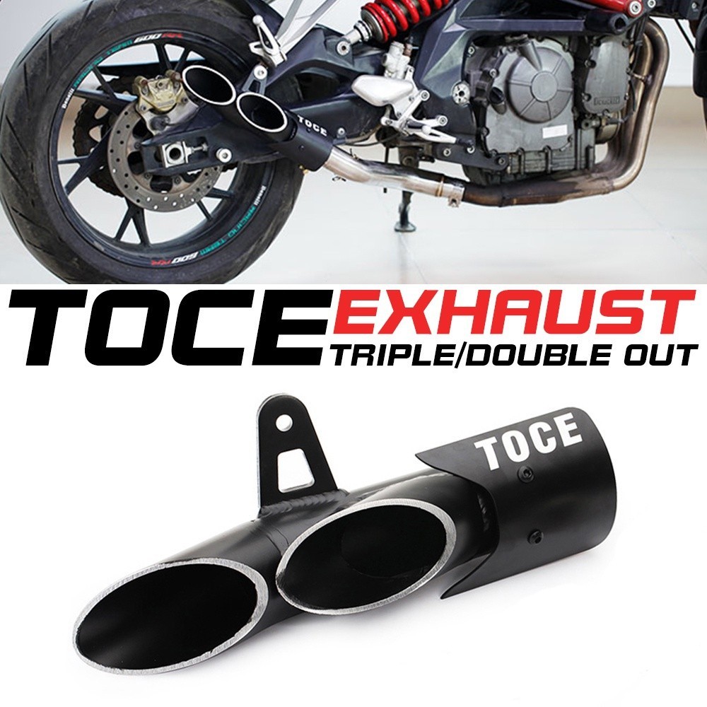 Universal Motorcycle Exhaust Muffler Pipe Canister Pipe TOCE Modified ...