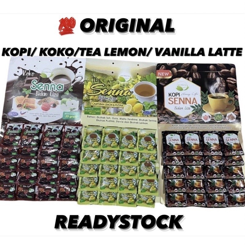 Bidan Liza Kopi Papan Senna | KOKO SENNA | TEA LEMON SENNA | Vanilla ...