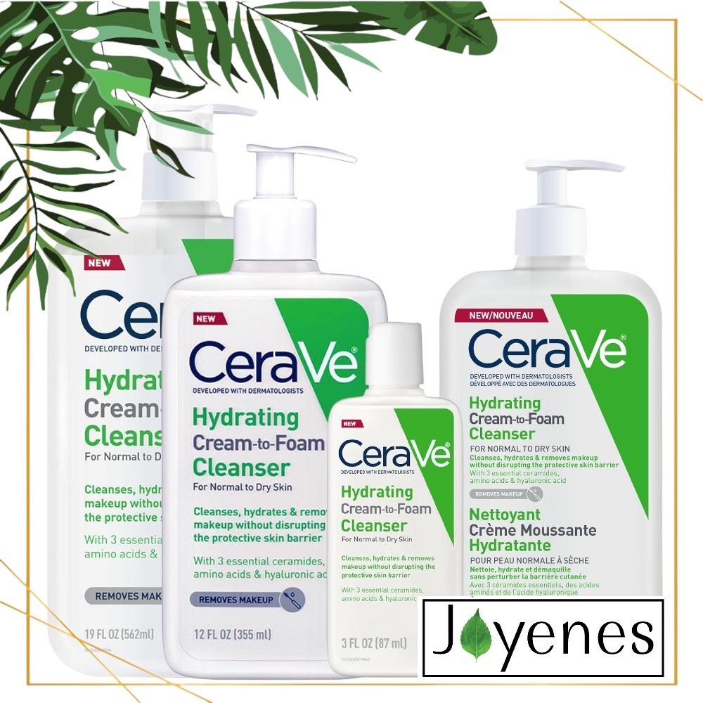 Cerave Hydrating Cream to Foam Cleanser 87ml, 237ml ,355ml,473ml,562ml ...