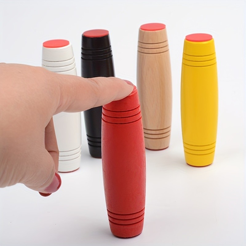 Flipping Wooden Stick Release Toy Decompression Release Tool Flipping ...