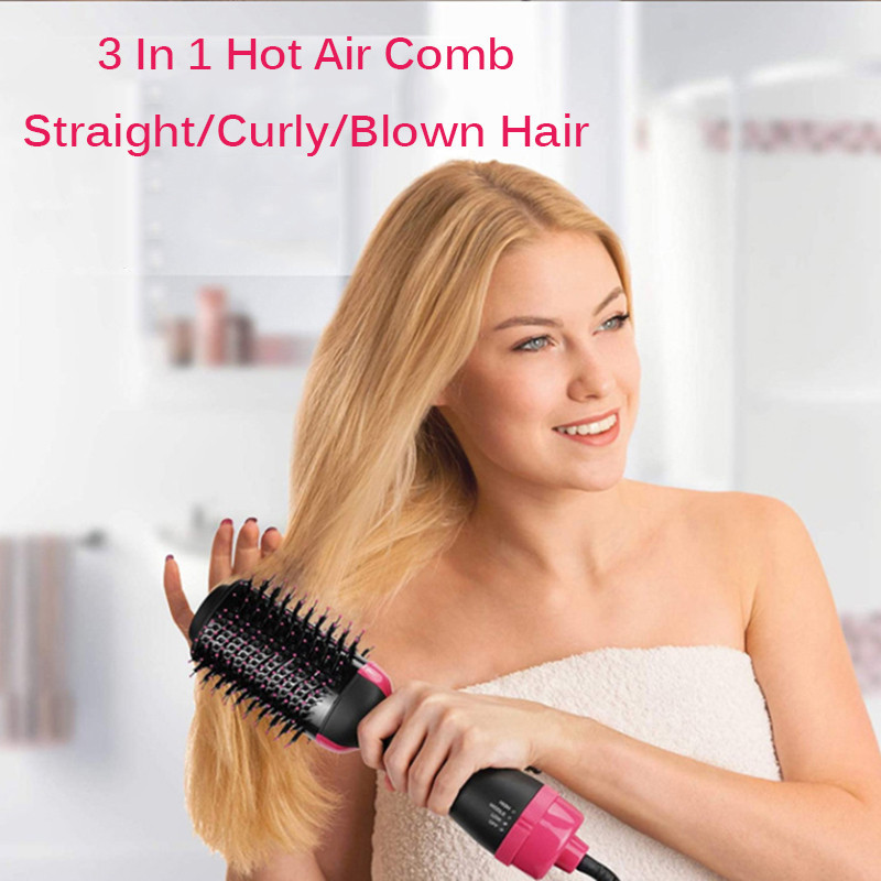 3 In 1 Hot Air Brush One Step Hair Dryer And Volumizer Styler And Dryer Blow Dryer Brush