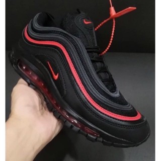 Nike air max on sale 97 white red line