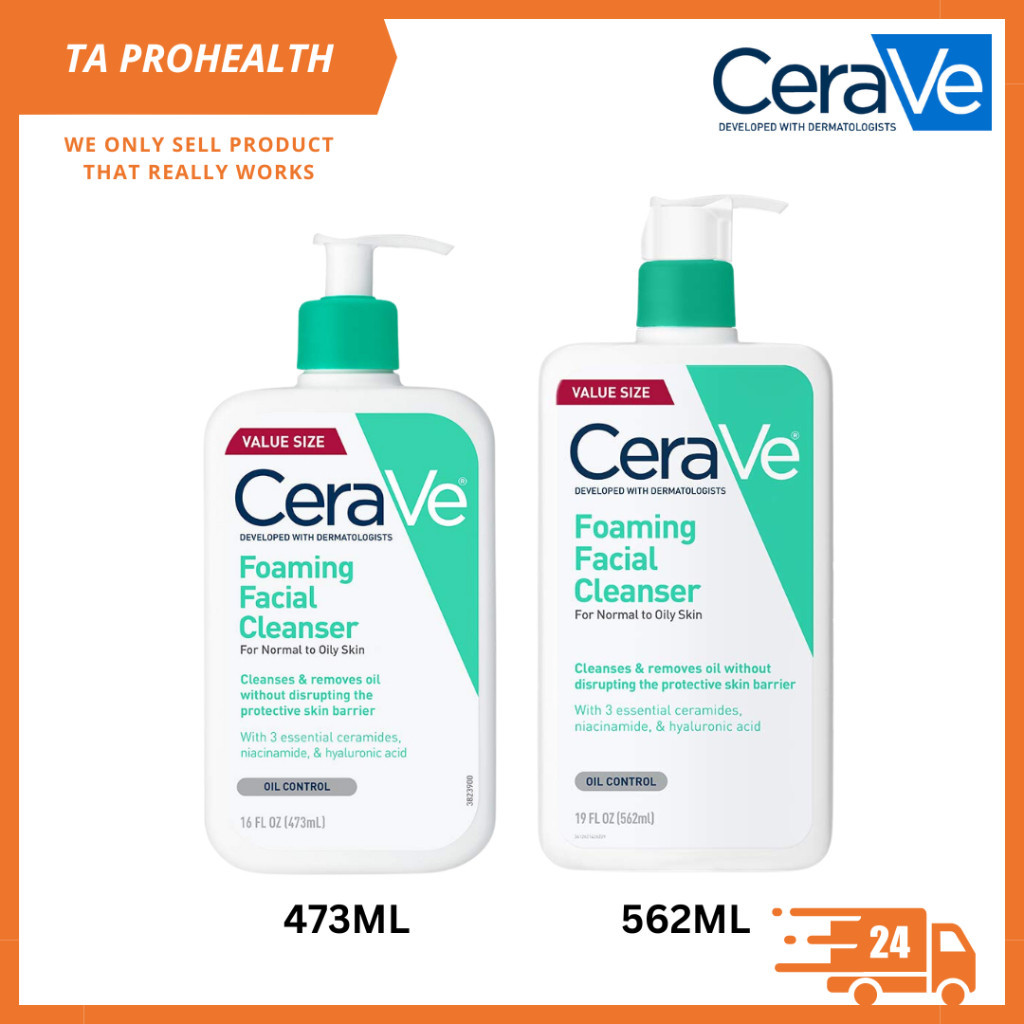 CeraVe Foaming Facial Cleanser / CeraVe Foaming Cleanser | Shopee Malaysia