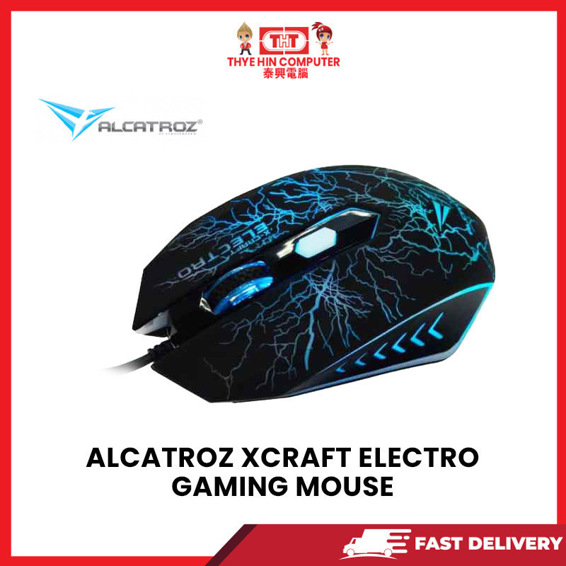 ALCATROZ XCRAFT ELECTRO GAMING MOUSE Shopee Malaysia