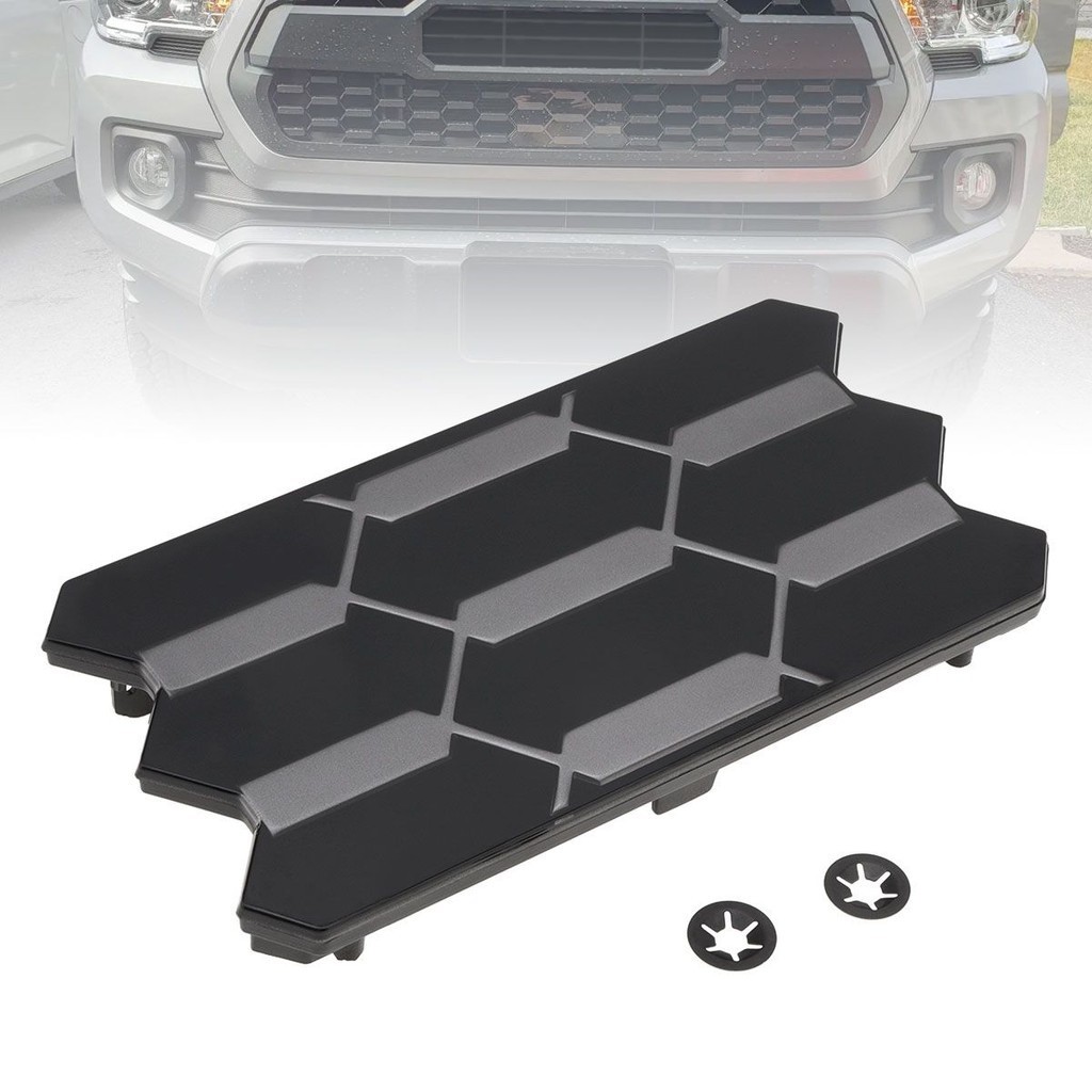 53141-35060 Black & Silver Front Grille Garnish Sensor Cover Fit for ...