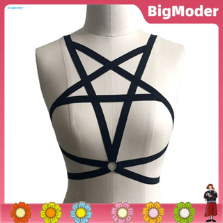 Sexy Women Harness Cage Bra Bandage Hollow Strap Lingerie Gothic Halter  Crop Tops Adjustable