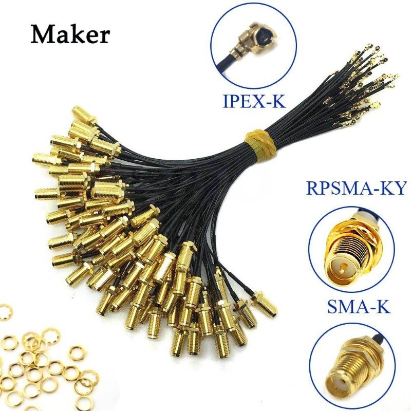 RED WOLF 13.2" Car Radio Antenna Connector Cable – AM/FM, Female To Female, Easy Install