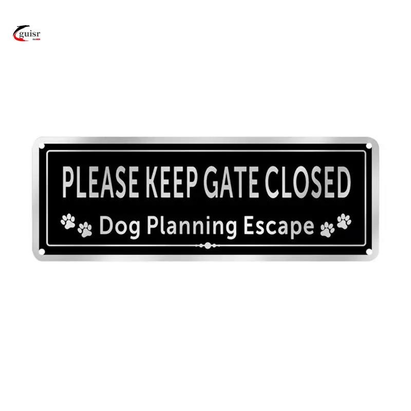 Please Shut the Gate Signs Dog in Waterproof and Weatherproof Door Gate ...