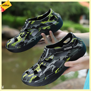 Outdoor mens sandals personality fashion hiking shoes upstream wading ...