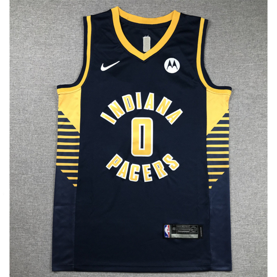 2024 new season men’s Indiana Pacers #0 Tyrese Haliburton embroidery ...