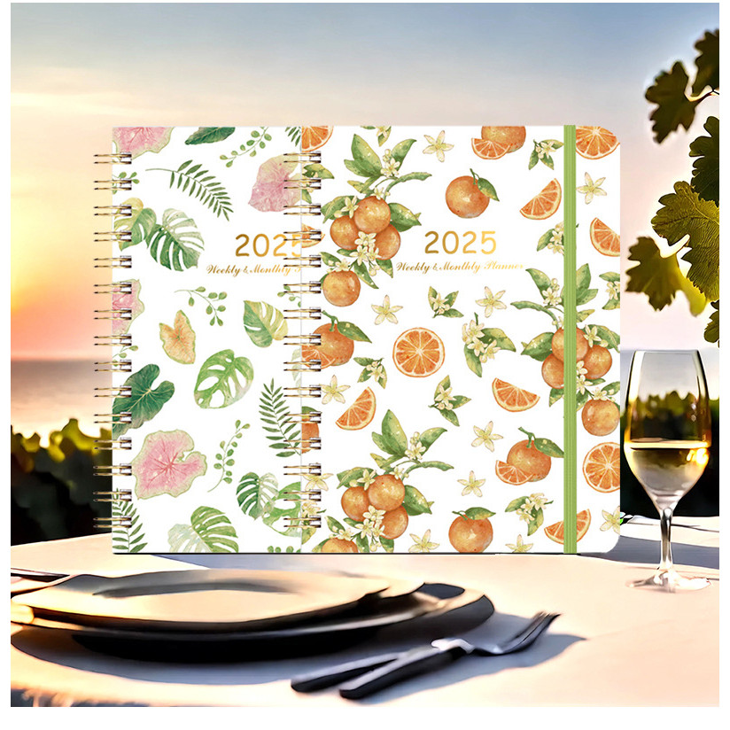 A5 Notebook 2025 Planner Diary Monthly Weekly Diary Journal Schedule ...