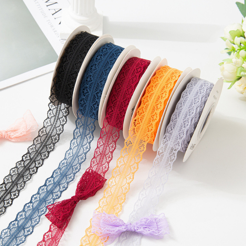 25yards Lace Lotus Leaf Edge Ribbon DIY Flower Bouquet Gift Box ...