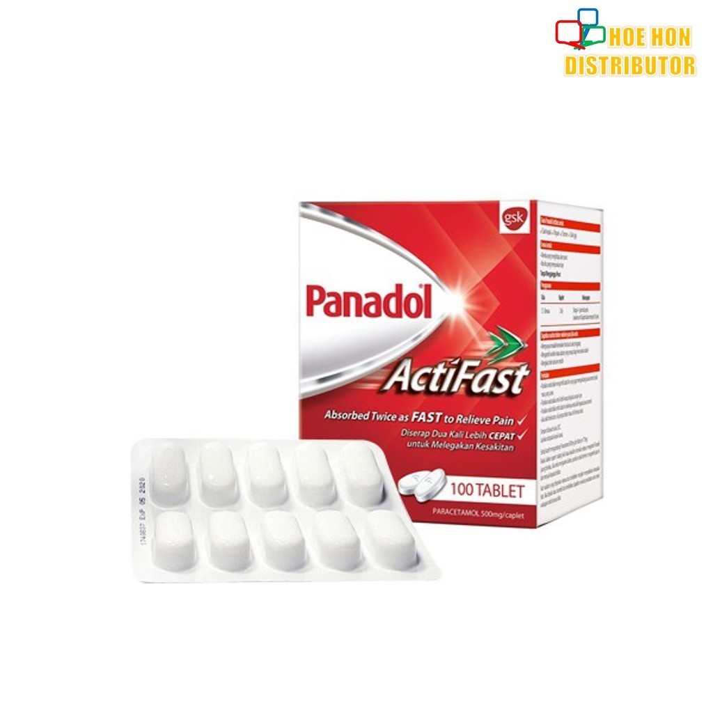 Panadol Actifast Paracetamol Fever Headache Toothache Migraine Cold Flu