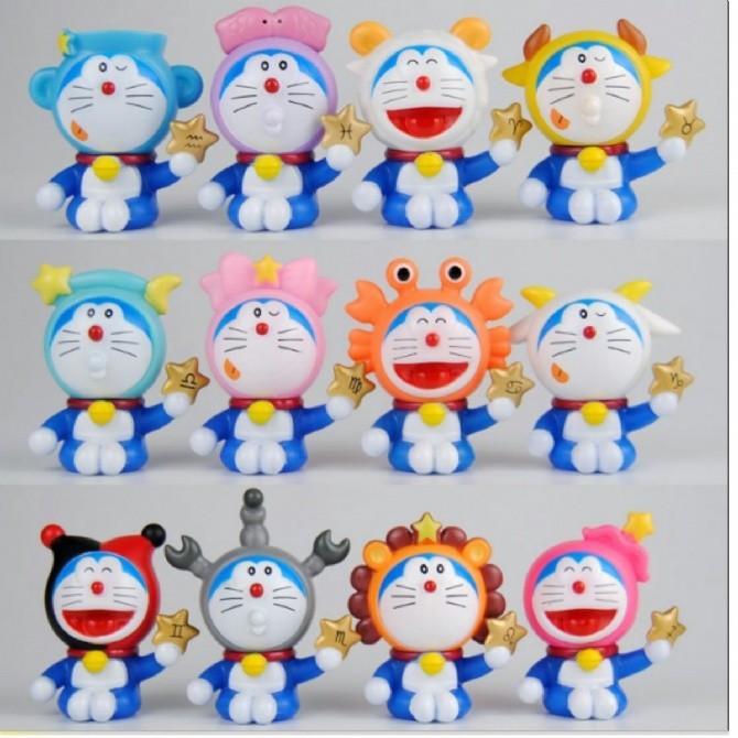 12 IN 1 Design Doraemon Figurine collection | Shopee Malaysia