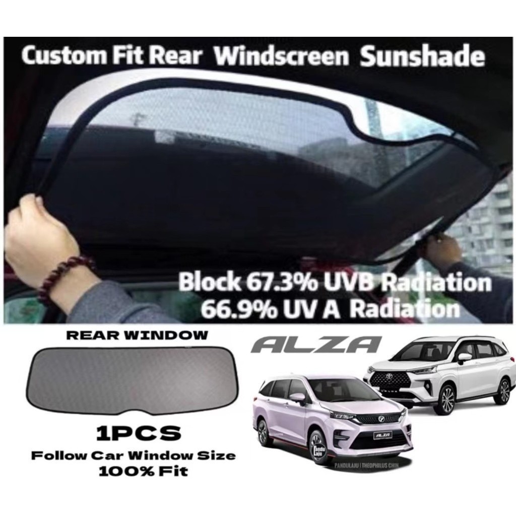 OEM Fit Rear Windscreen Car Sunshade Cermin besar sunshade Proton ...