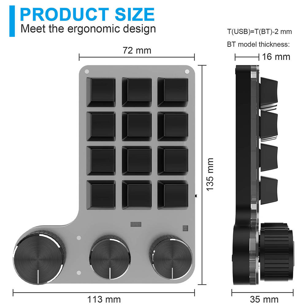 Programmable Customized Keyboard RGB High Precision Keypad for PC ...