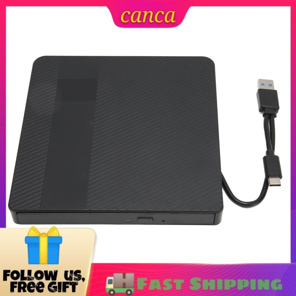 Cancanshop CD DVD External Drive Silent Movement RW Burner Multi System ...