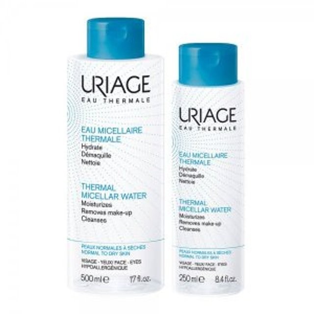 Uriage Micellar Cleansing Water 500ml + 250ml(Skincare/Facial Cleanser ...