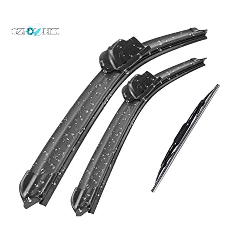 Car Front And Rear Wiper Blade Kit Windshield Wiper Strip Front Rear Window Wiper Kit For