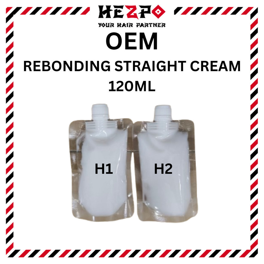 BORONG OEM REBONDING CREAM 120ML/STRAIGHT HAIR 1 SET (CAN NAME BY