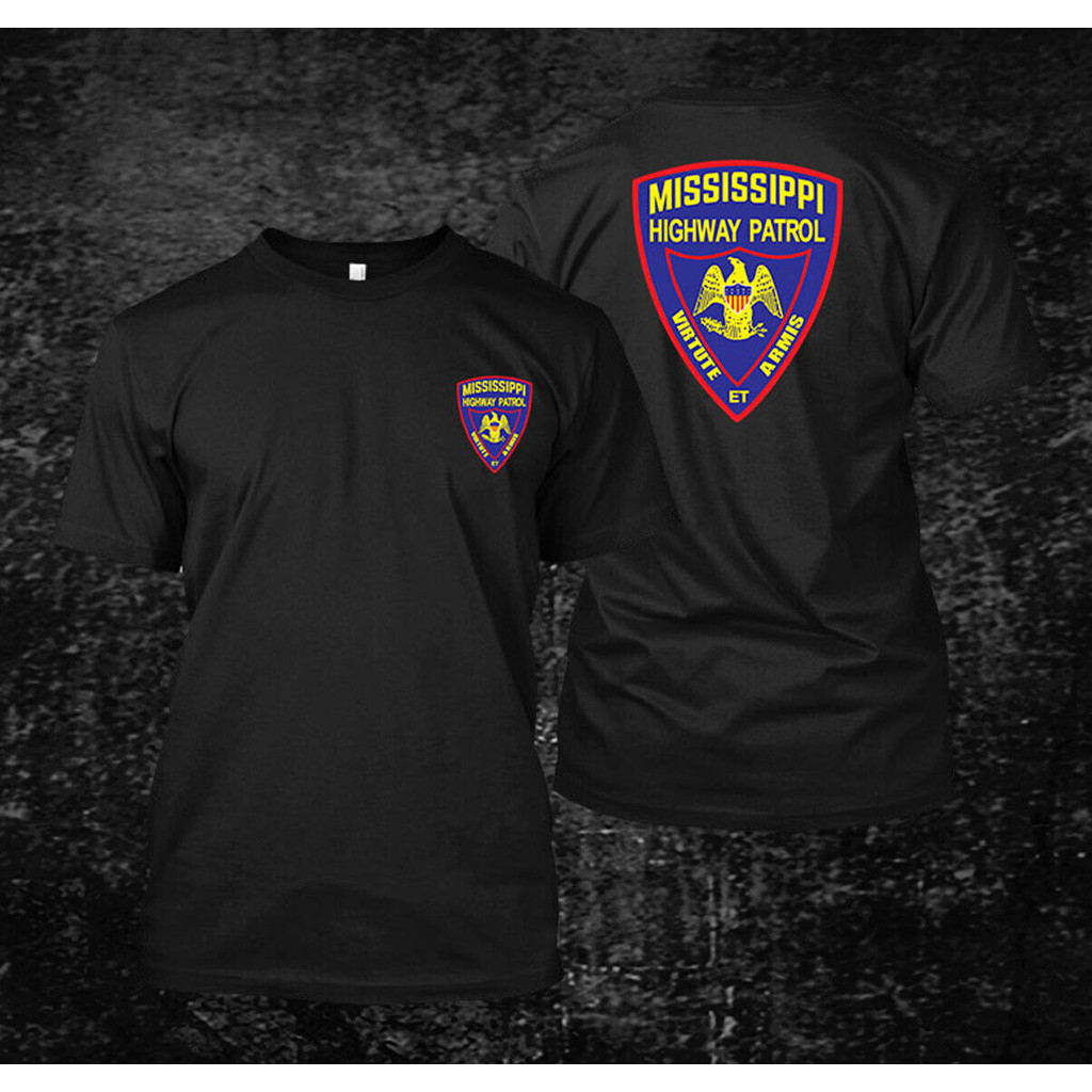 Mississippi Highway Patrol Logo Custom Mens Front And Back Tshirt ...