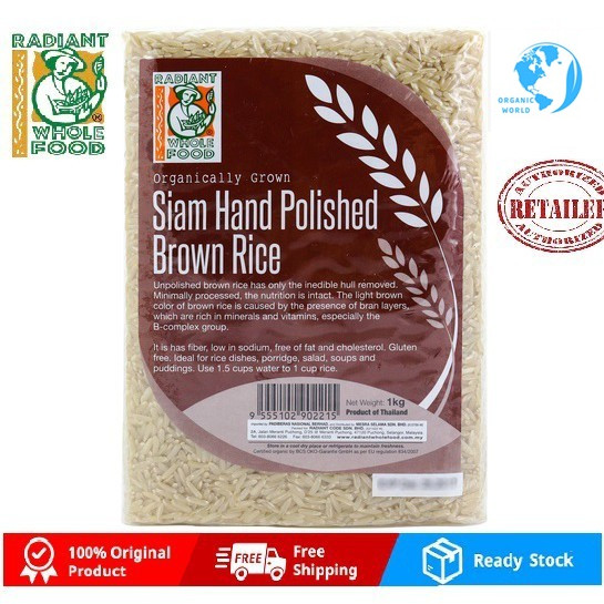 Radiant Siam Hand Polished Brown Rice 1kg | Shopee Malaysia