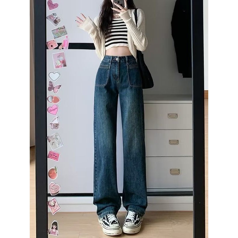 Jeans New Style American Narrow Straight Jeans Women 2023 Summer New ...