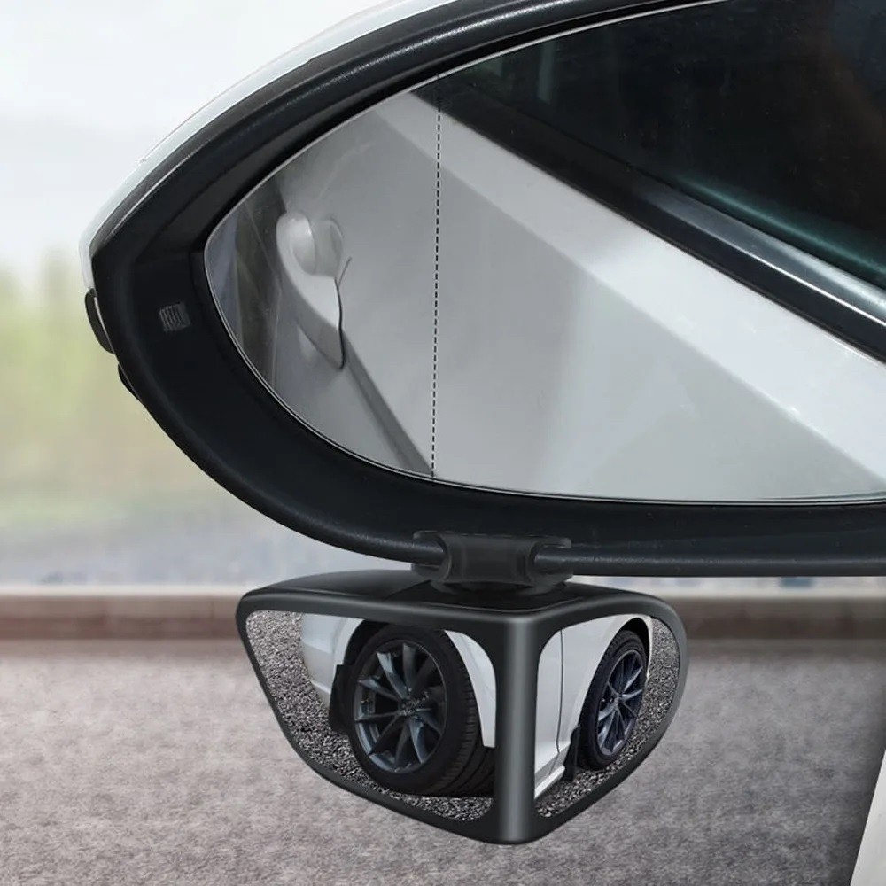 2IN1 Car Front Rear 2 Sided Blind Spot Mirror View 360 Rotatable ...