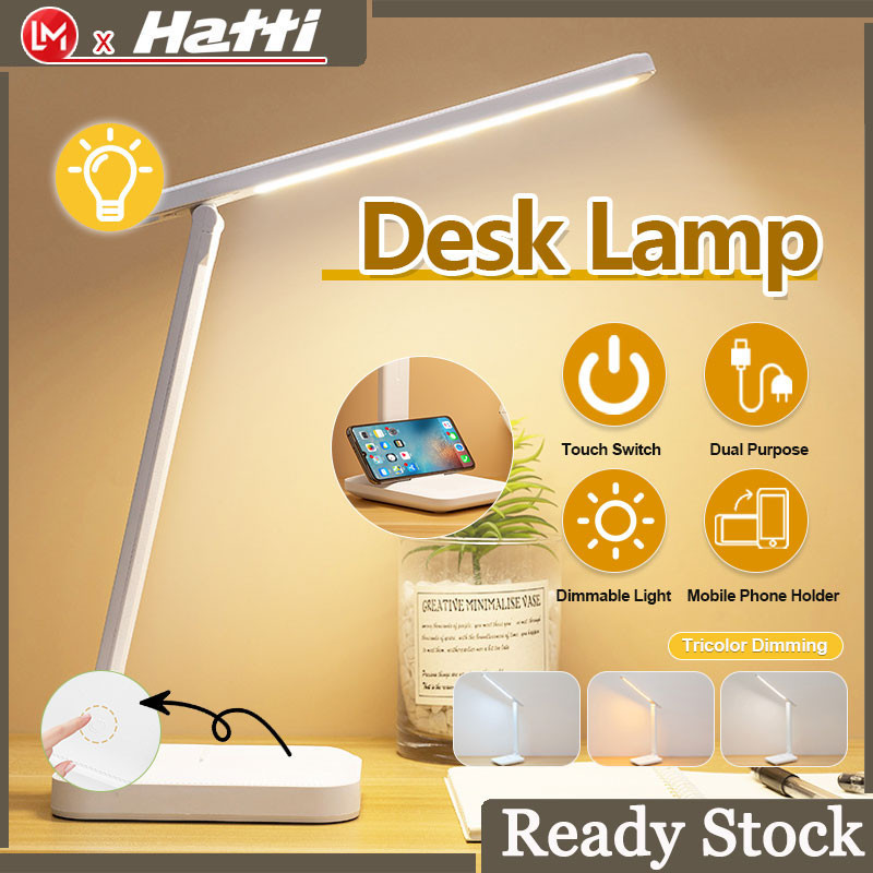 Adjustable Study Table Lamp Learning LED Desk Lamp USB Charging Lampu ...