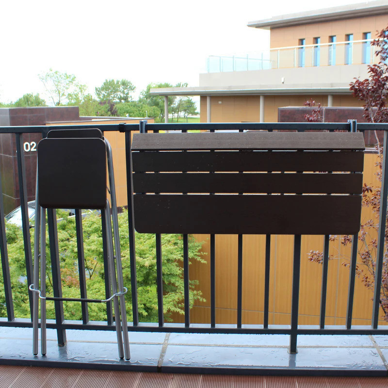 Balcony railing hanging table hanging small apartment computer desk ...