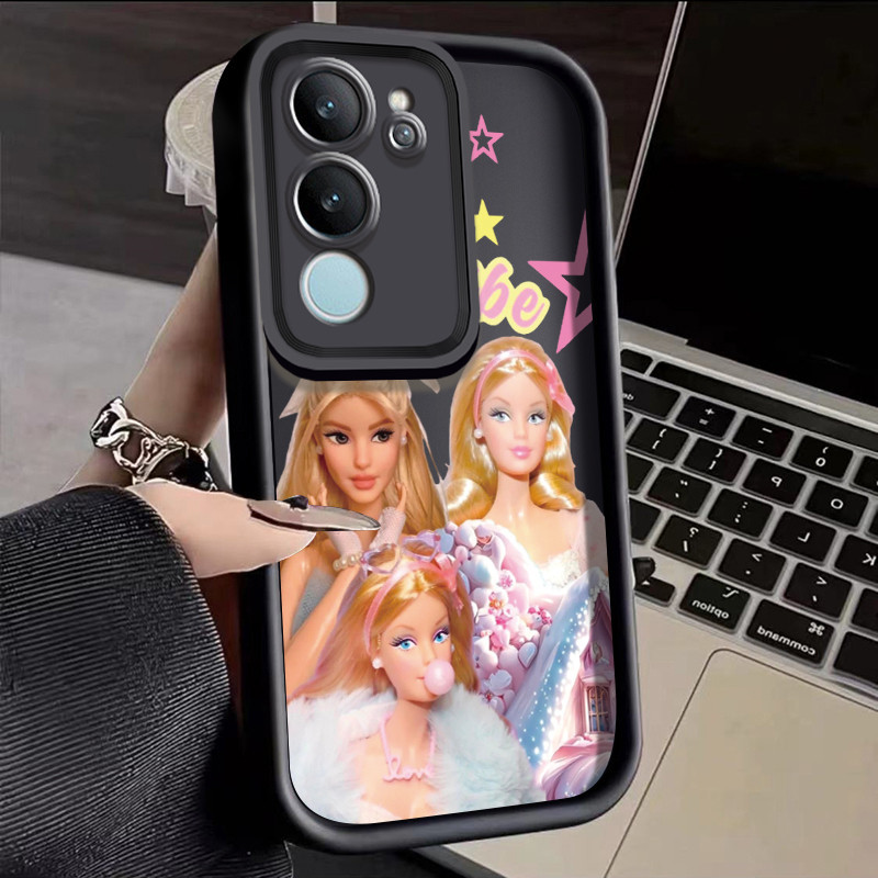 For VIVO V29 5G V29 Pro 5G S17T 5G S17 Pro 5G Case Cartoon Barbie Elsa ...