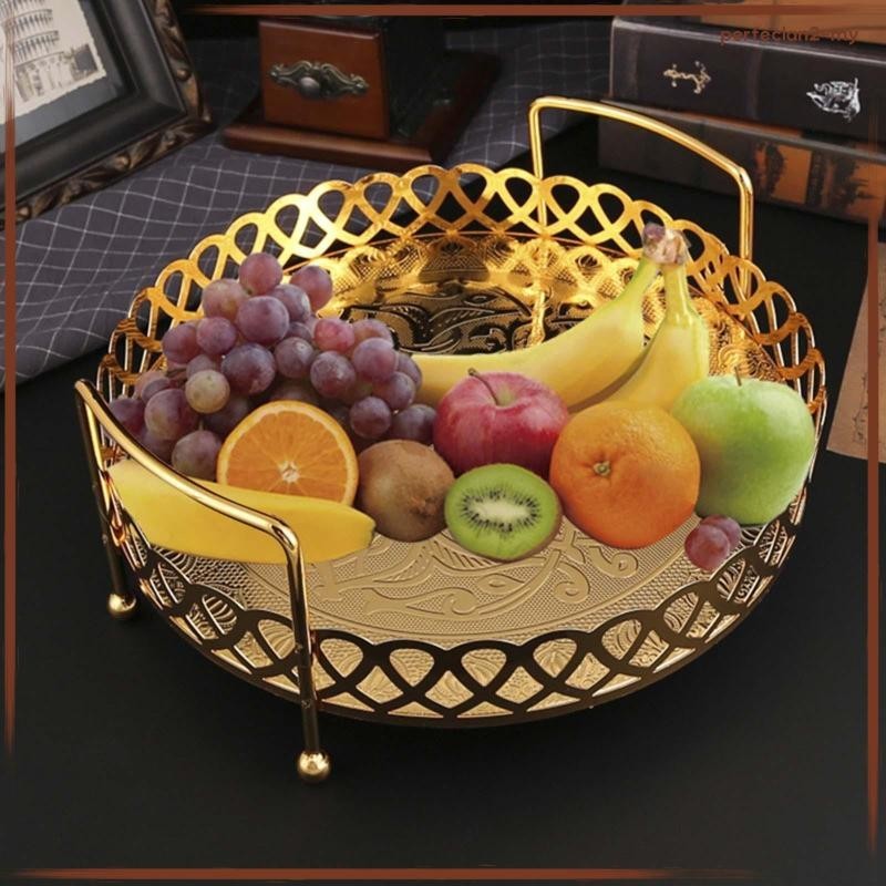 [PerfeclanfdMY] Gold Serving Tray Trinket Earring Cupcake Tray for
