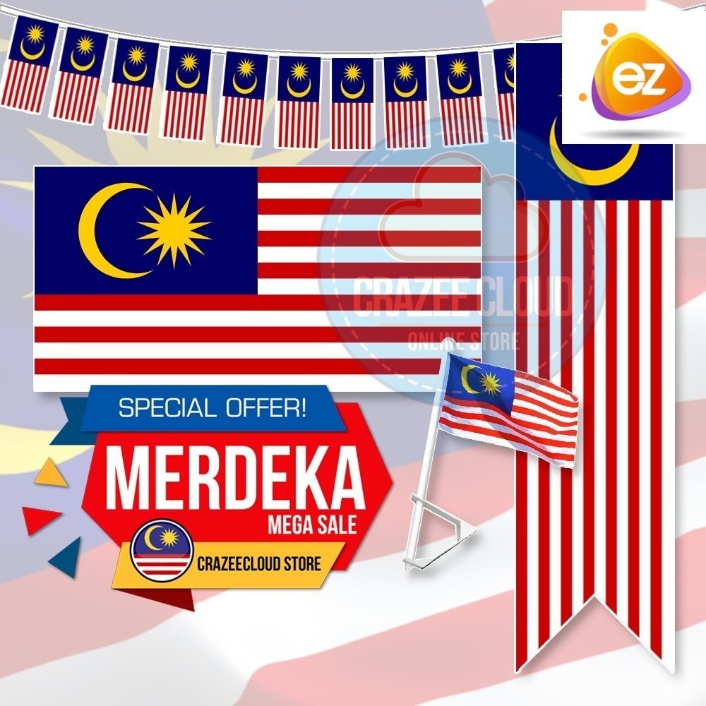 Bendera malaysia MALAYSIA Flag / Fish Flag / Bunting Flag / Bendera ...