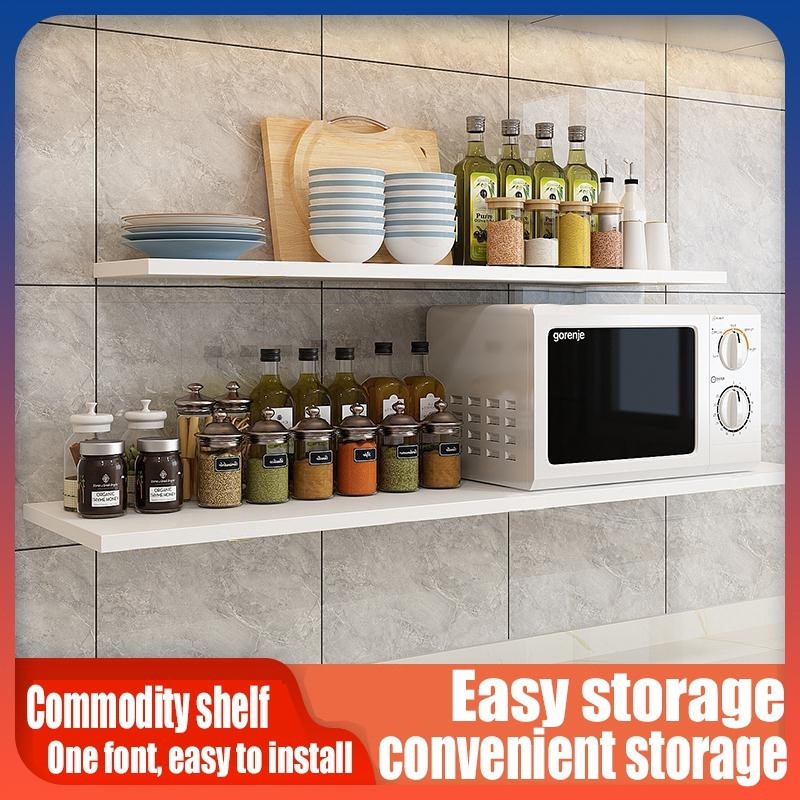 RAK DINDING Kitchen shelves/Floating Rack / Floating Shelves / Wall ...