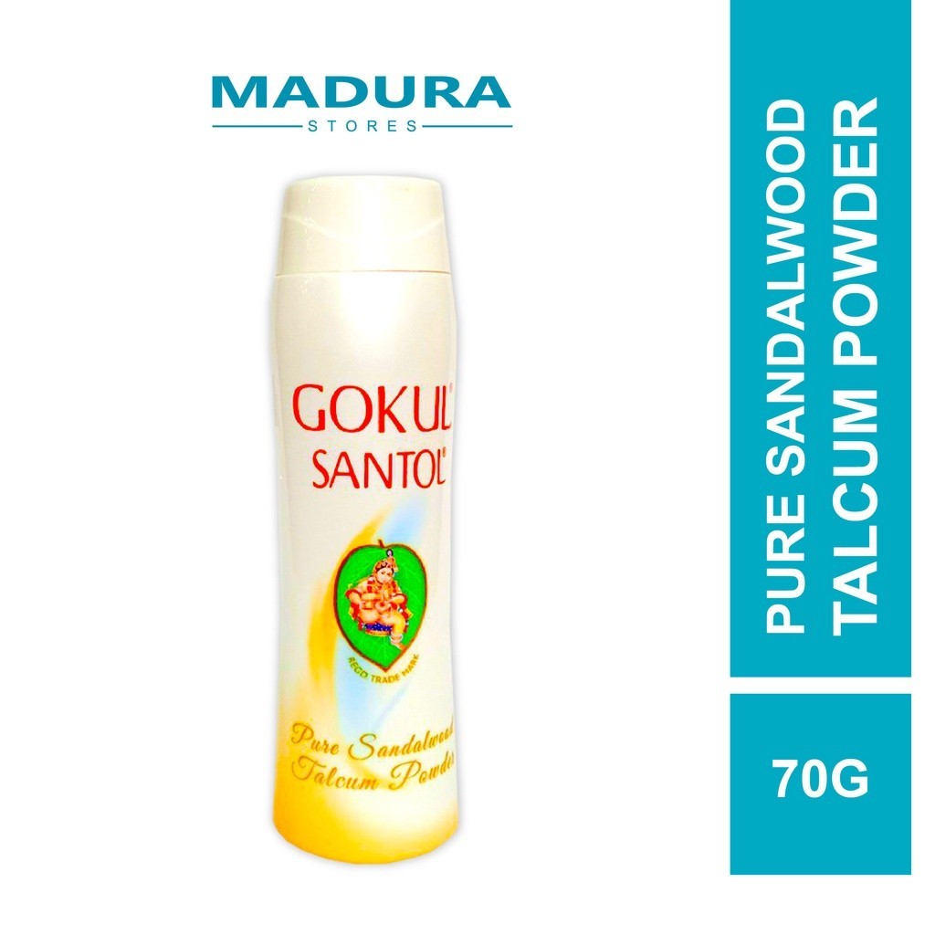 Gokul Santol Pure Sandalwood Talcum Powder 70g (Bedak Talkum) | Shopee ...