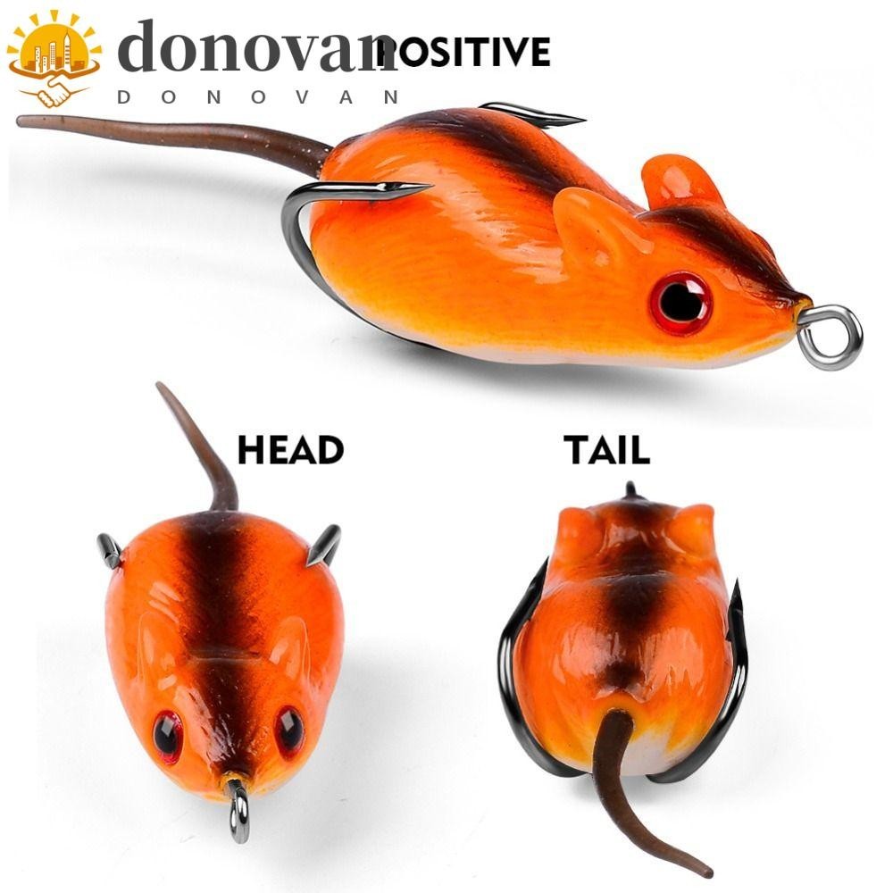 DONOVAN Fishing Mouse Lure Simulation Mouse Lure Crankbait Mouse Double ...