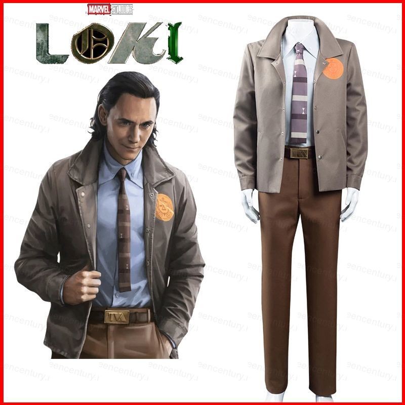 YS U.S. Drama LOKI Cosplay Costume Set Marvel Superhero The Avengers ...