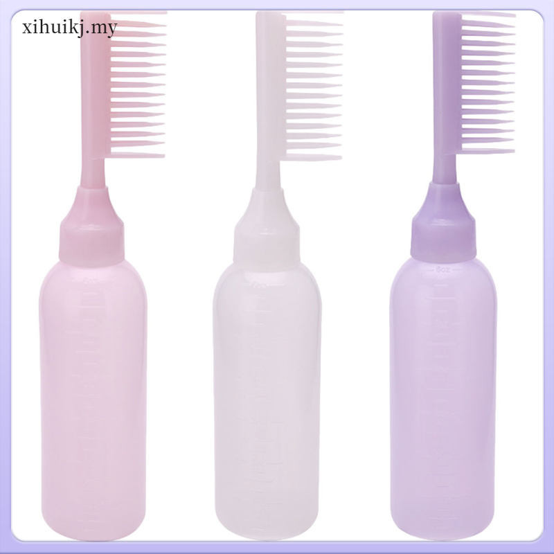 Hair Dye Bottle Comb Hot Dyeing with Color Applicator Coloring