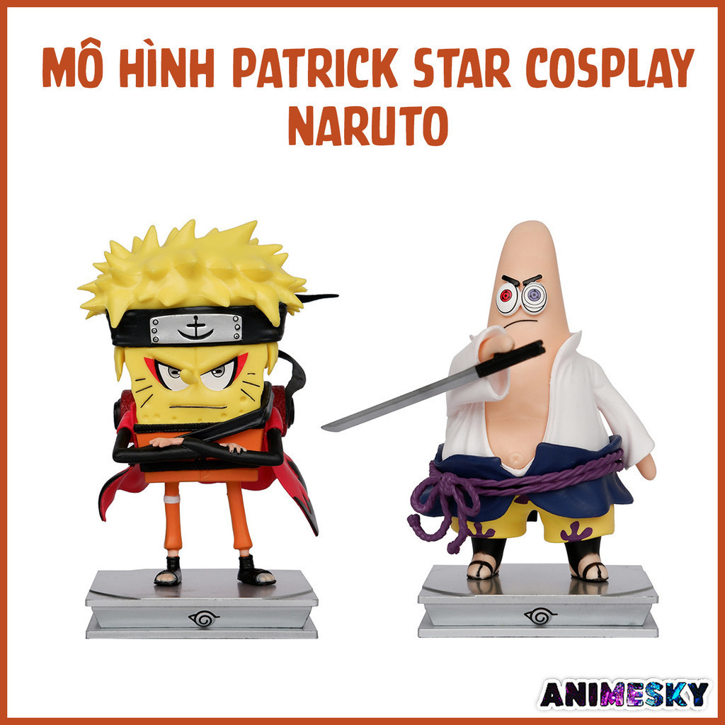 Patrick Star Cosplay Naruto Sasuke - Naruto Figure 14cm tall | Shopee ...